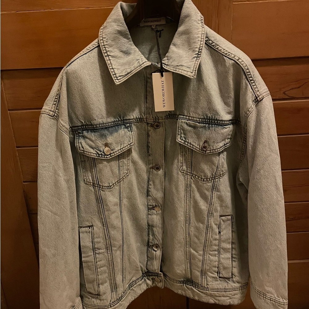 WeWoreWhat Denim Jacket Sized M NWT